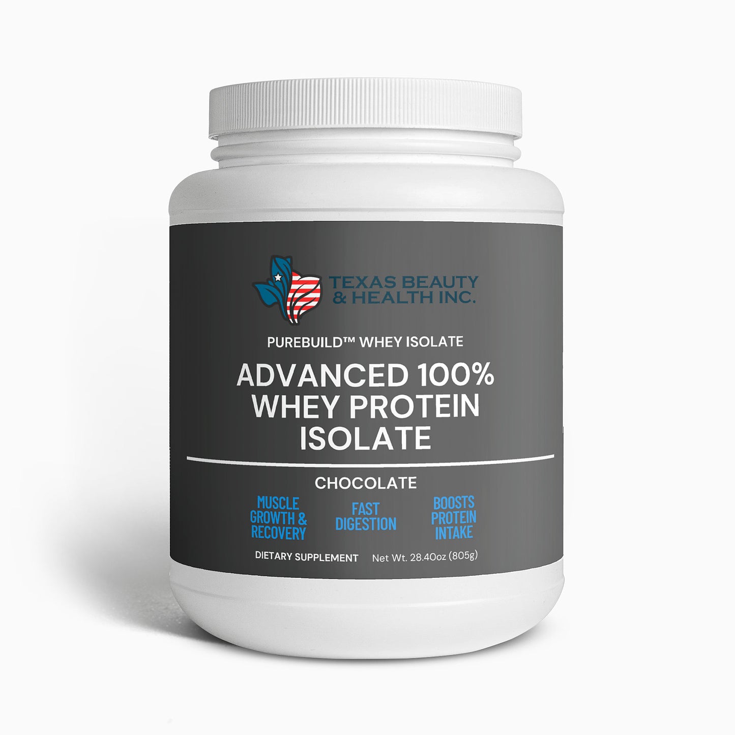 Advanced 100% Chocolate Protein for Muscle Recovery & Strength