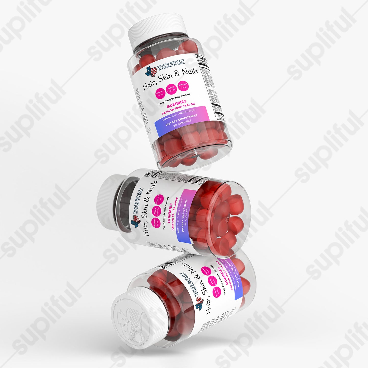 Hair, Skin & Nails Gummies with Collagen & Biotin – Beauty Support for Women
