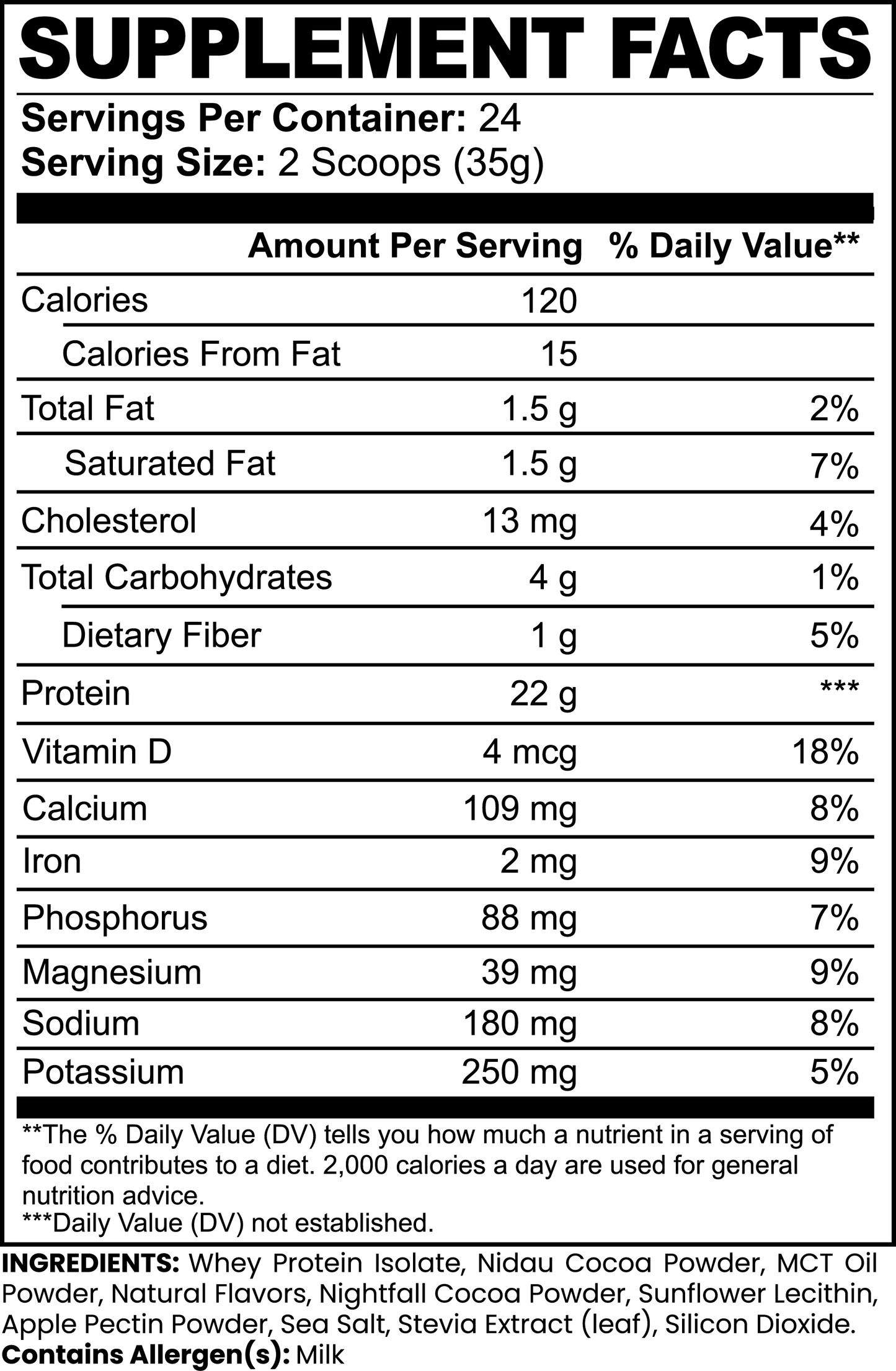 Advanced 100% Chocolate Protein for Muscle Recovery & Strength