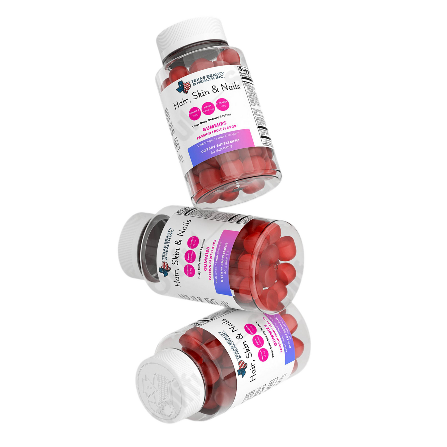 Hair, Skin & Nails Gummies with Collagen & Biotin – Beauty Support for Women