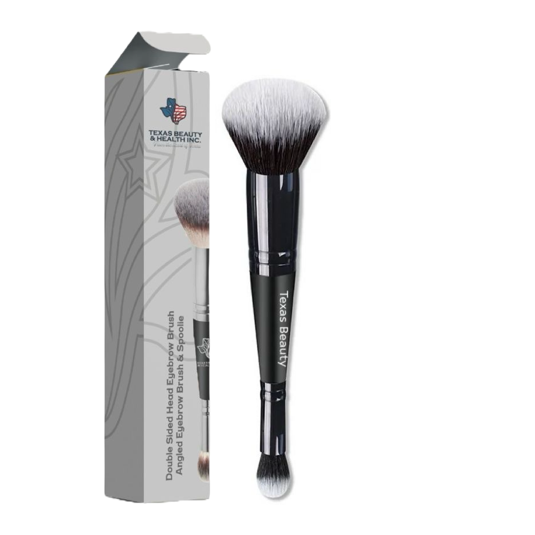 Double Ended Foundation Brush for Flawless Makeup Application | Perfect for Liquid, Cream, & Powder | Ideal for Concealer and Blending