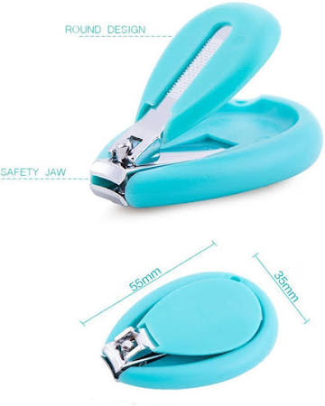 4 Pcs Baby Manicure Set Plastic Stainless Steel Finger Toe Nail Clipper Scissor Cutter Kit Children Kids Nails Care Tool
