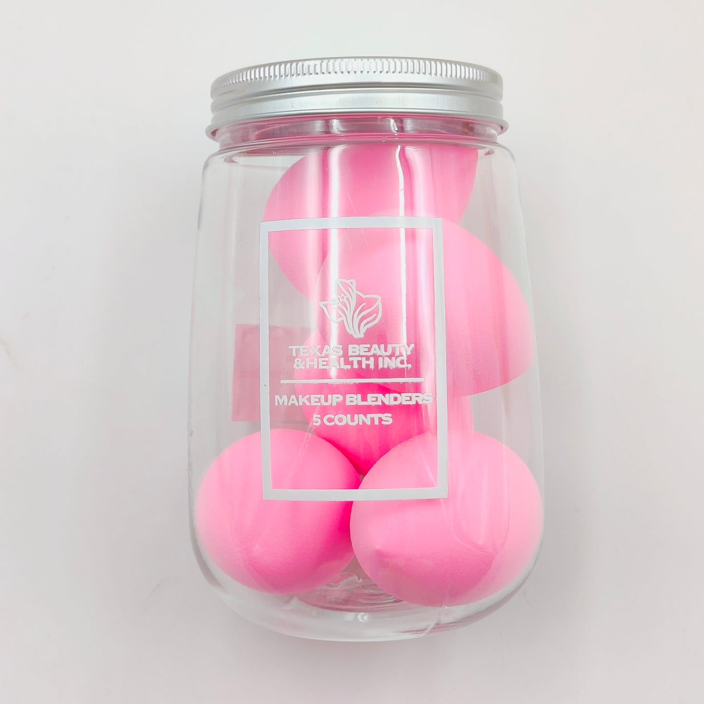 Texas Beauty & Health Makeup Sponges, Foundation Blending, Hot-Pink