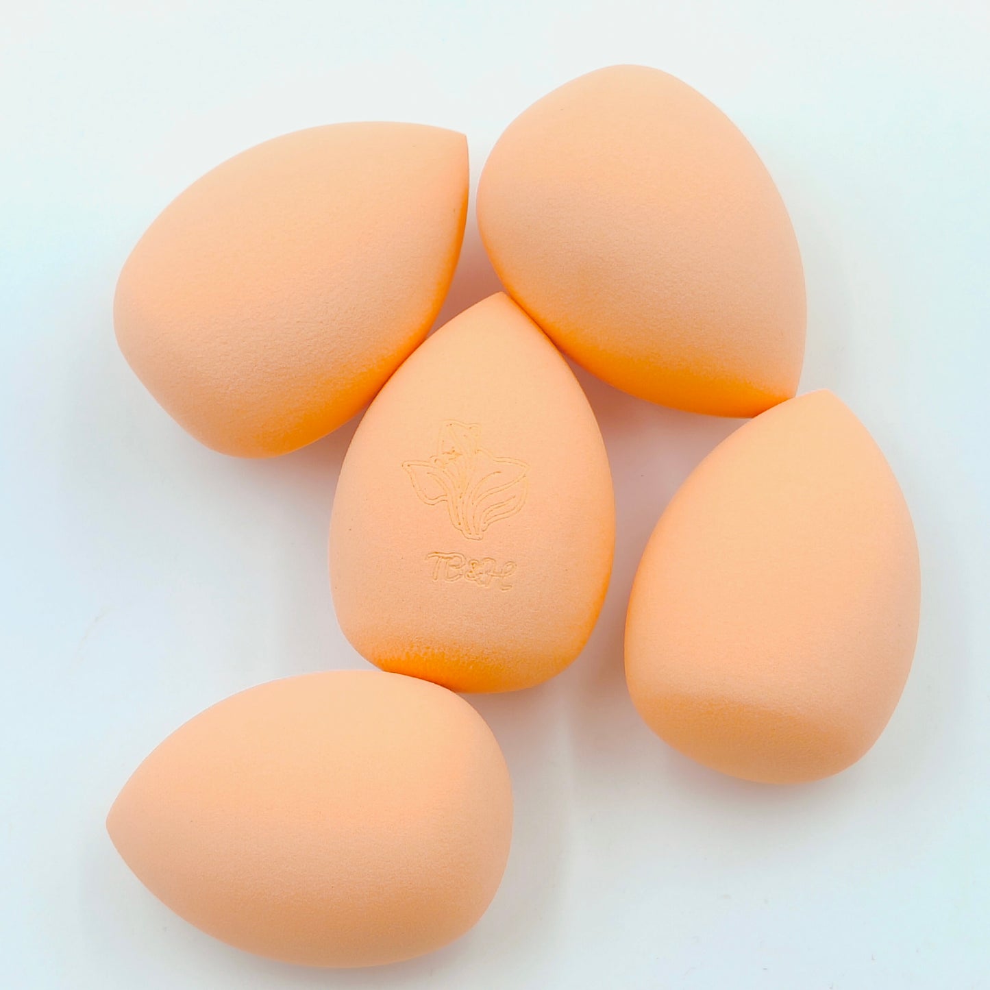 Texas Beauty & Health Makeup Sponges, Foundation Blending, Orange