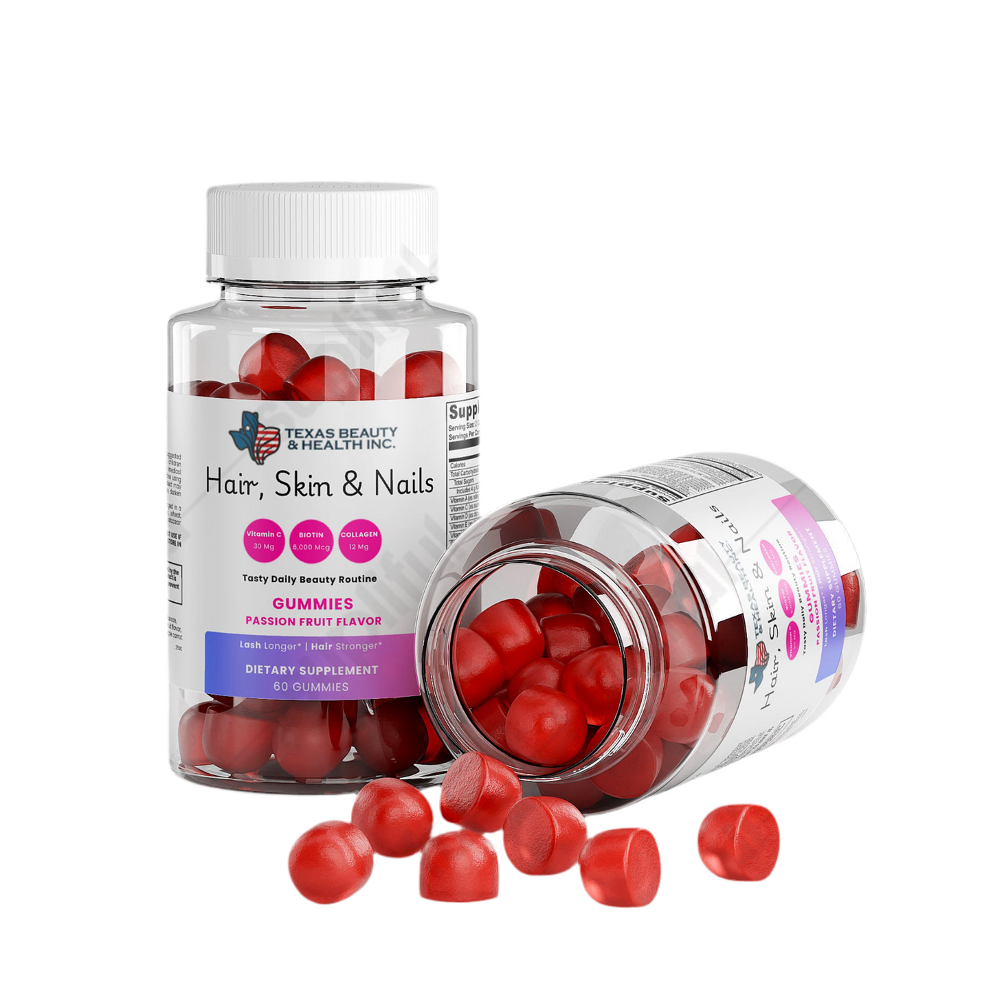 Hair, Skin & Nails Gummies with Collagen & Biotin – Beauty Support for Women