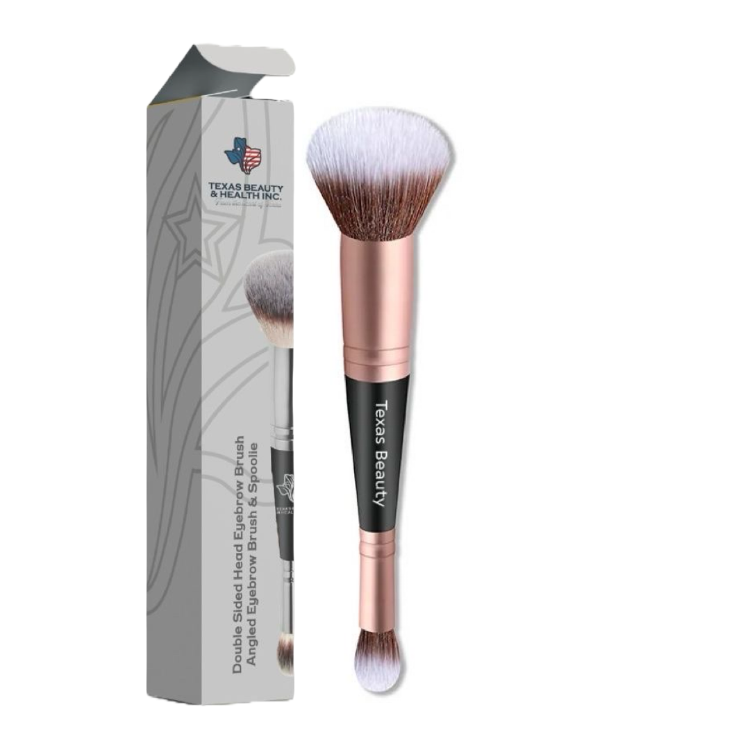 Double Ended Foundation Brush for Flawless Makeup Application | Perfect for Liquid, Cream, & Powder | Ideal for Concealer and Blending