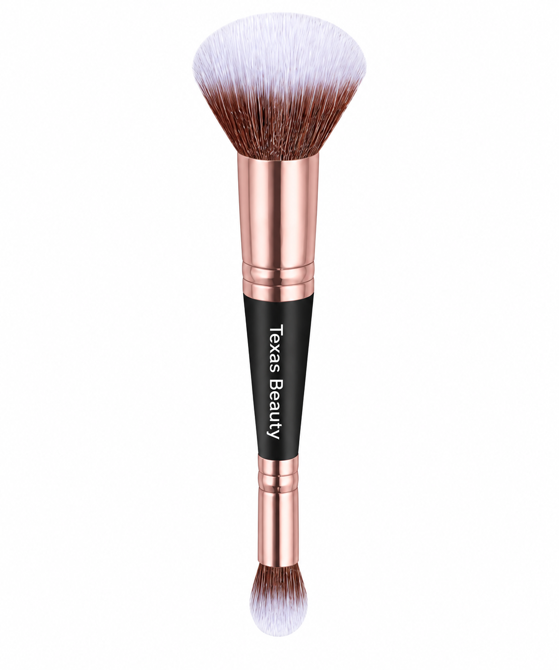 2-in-1 Dual-Ended Foundation & Concealer Makeup Brush – Vegan Blending Brush for Liquid, Cream & Powder | Texas Beauty & Health
