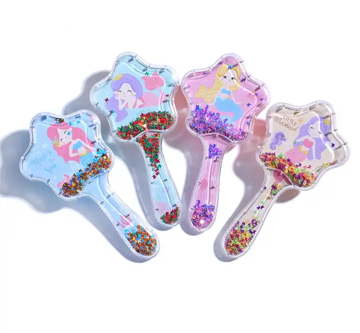 Cute Star shape Animal Anti-static Hair Brush Massage Comb Shower Wet Detangle Hair Brush Salon Hair Styling Tools