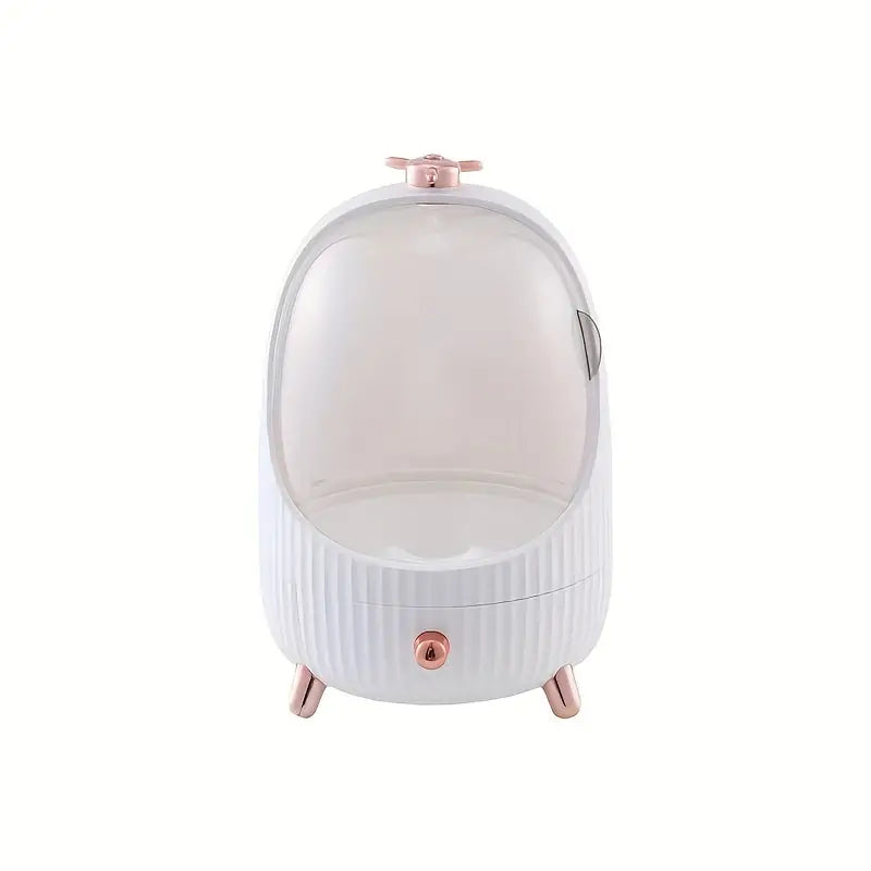 Round Cosmetic Storage Box, Makeup Organizer | Dressing Table Shelf
