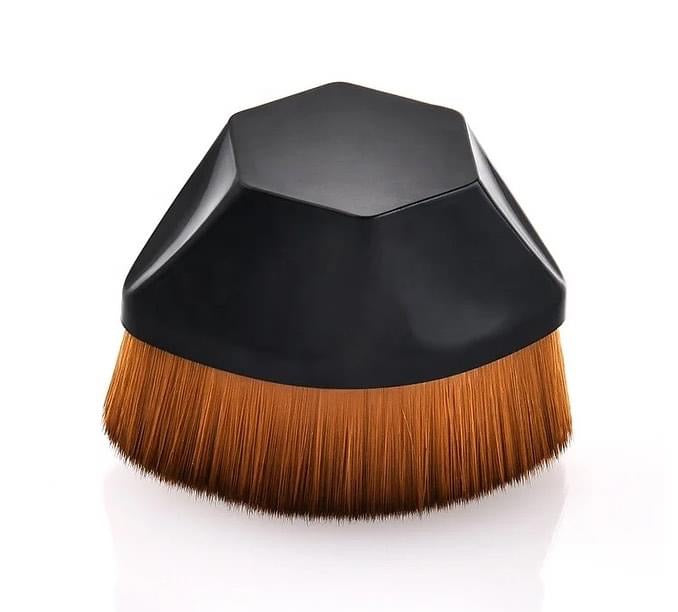 Foundation Makeup Brushes with Protective Case, Flat Top Blush Flawless Kabuki Foundation Brushes for Blending Liquid Cream Flawless Powder Face Blush