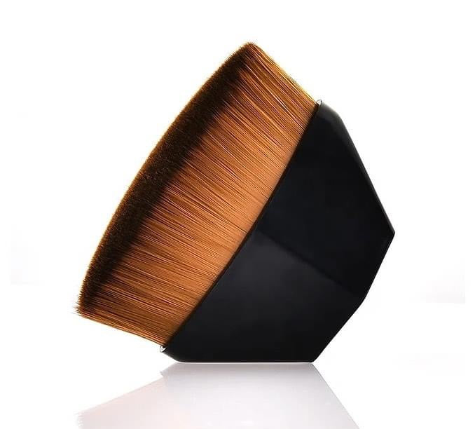 Foundation Makeup Brushes with Protective Case, Flat Top Blush Flawless Kabuki Foundation Brushes for Blending Liquid Cream Flawless Powder Face Blush