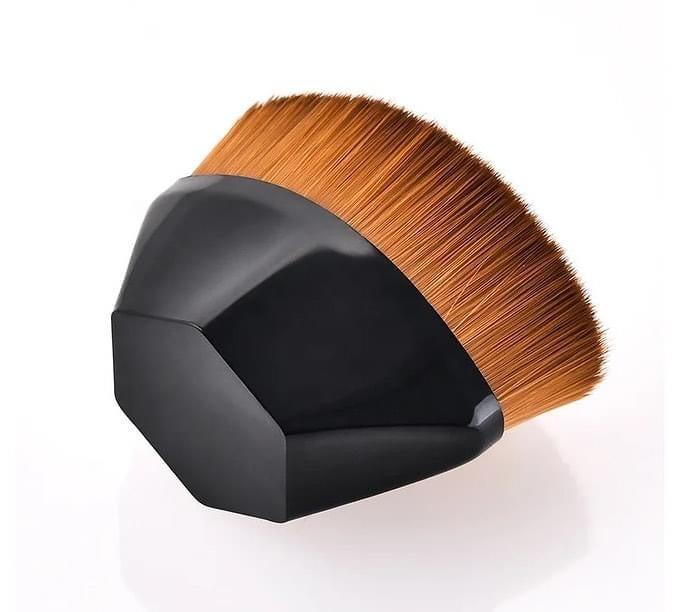 Foundation Makeup Brushes with Protective Case, Flat Top Blush Flawless Kabuki Foundation Brushes for Blending Liquid Cream Flawless Powder Face Blush