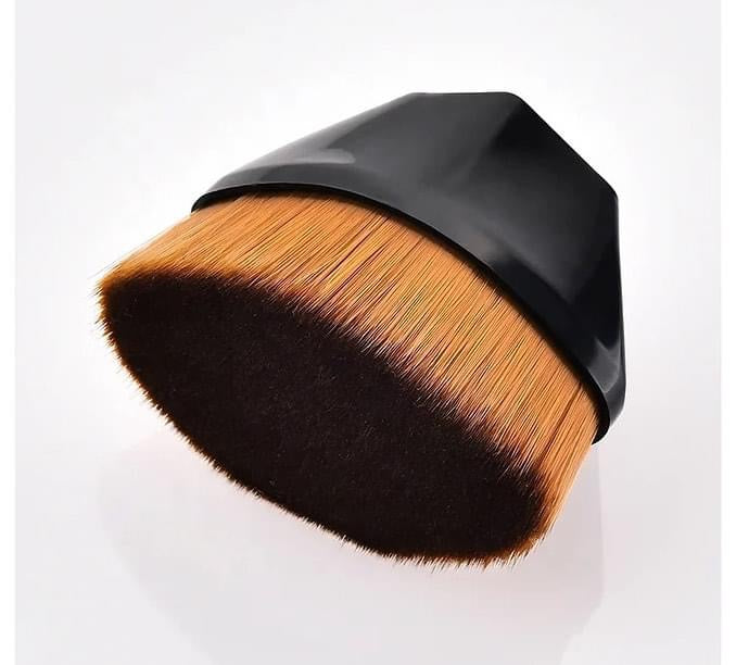 Foundation Makeup Brushes with Protective Case, Flat Top Blush Flawless Kabuki Foundation Brushes for Blending Liquid Cream Flawless Powder Face Blush