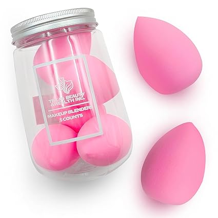 Texas Beauty & Health Makeup Sponges, Foundation Blending, Hot-Pink