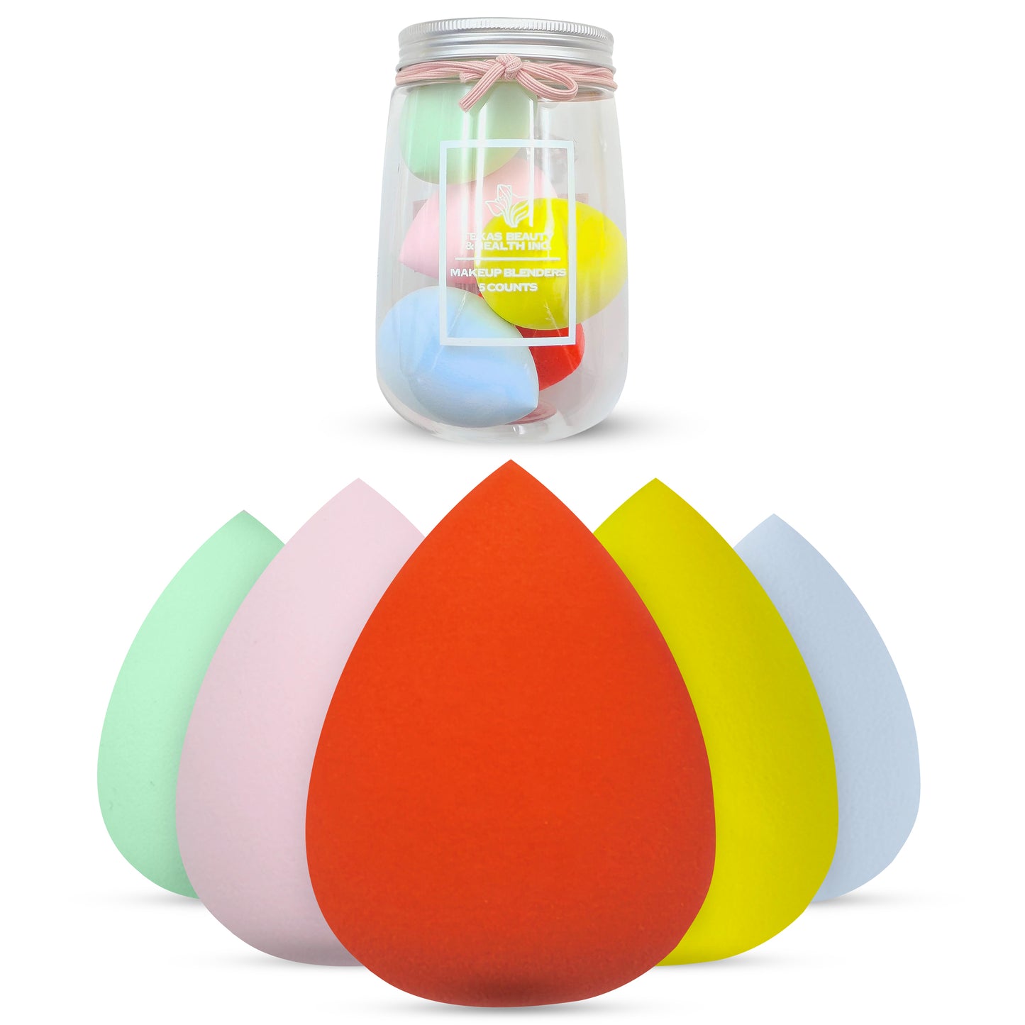 Texas Beauty & Health Makeup Sponges, Foundation Blending, Multi-Color