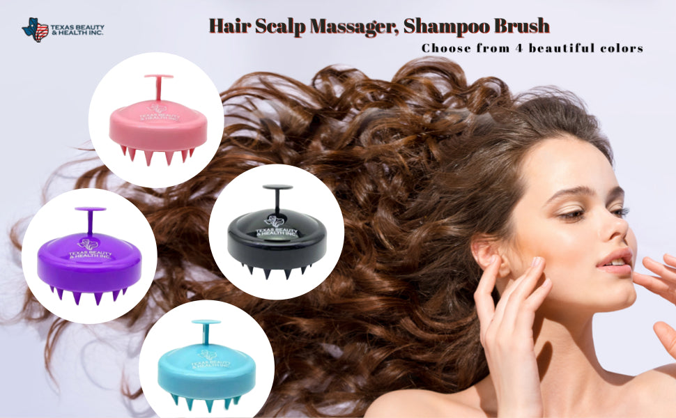 Texas Beauty & Health Scalp Massager Shampoo Brush: The Ultimate Solution for Dandruff Relief