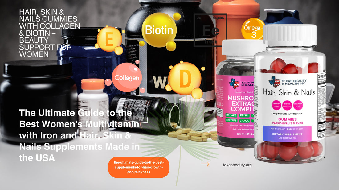 The Ultimate Guide to the Best Women's Multivitamin with Iron and Hair, Skin & Nails Supplements Made in the USA