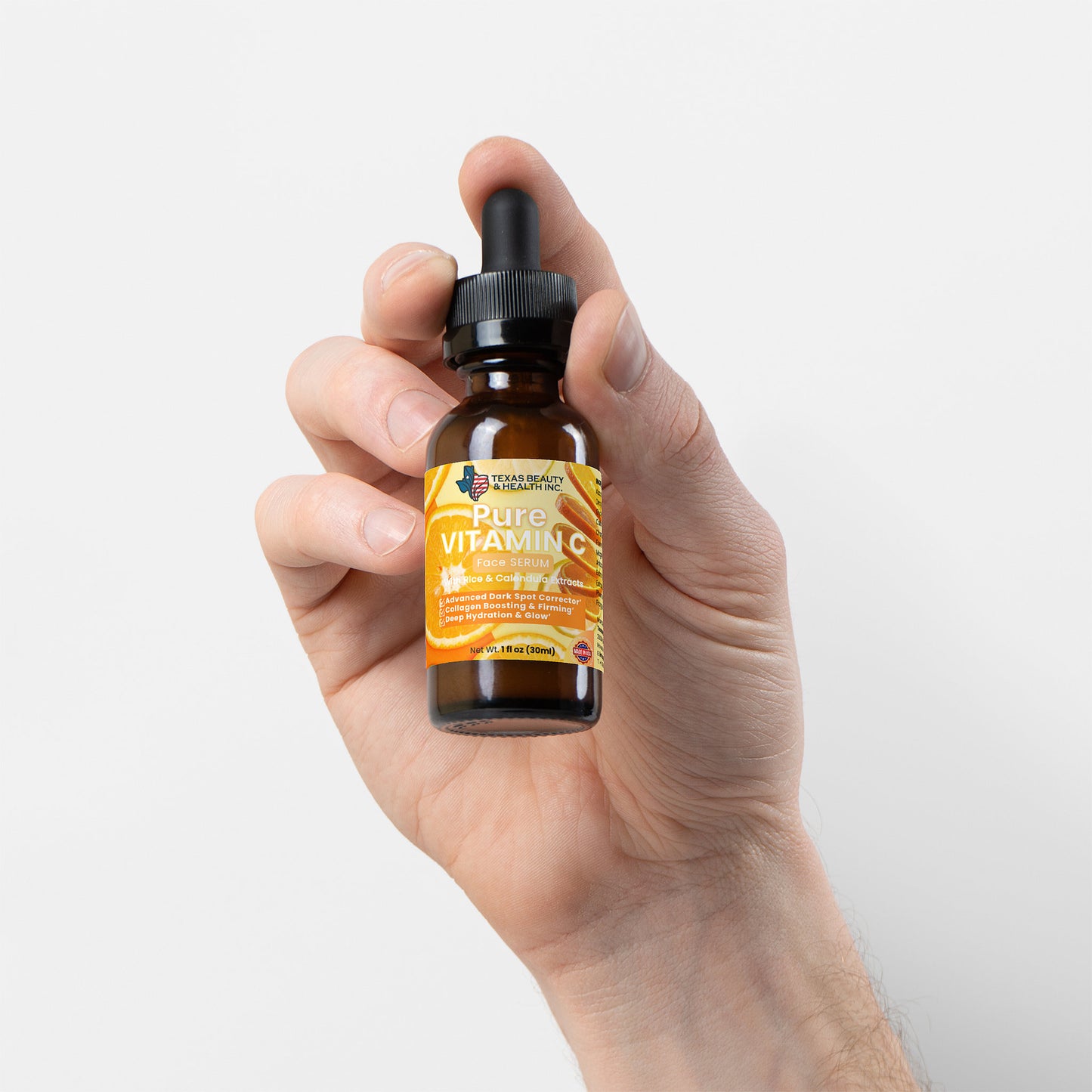 Texas Beauty & Health Triple Vitamin C Serum with Ferulic Acid for Brightening & Dark Spots – 1 oz / 30ml