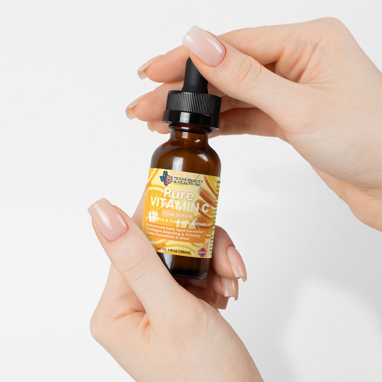 Texas Beauty & Health Triple Vitamin C Serum with Ferulic Acid for Brightening & Dark Spots – 1 oz / 30ml