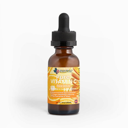 Texas Beauty & Health Triple Vitamin C Serum with Ferulic Acid for Brightening & Dark Spots – 1 oz / 30ml