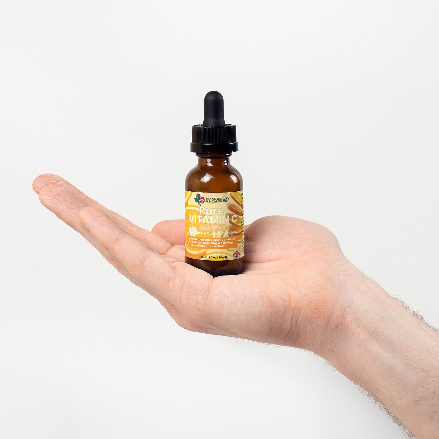 Texas Beauty & Health Triple Vitamin C Serum with Ferulic Acid for Brightening & Dark Spots – 1 oz / 30ml
