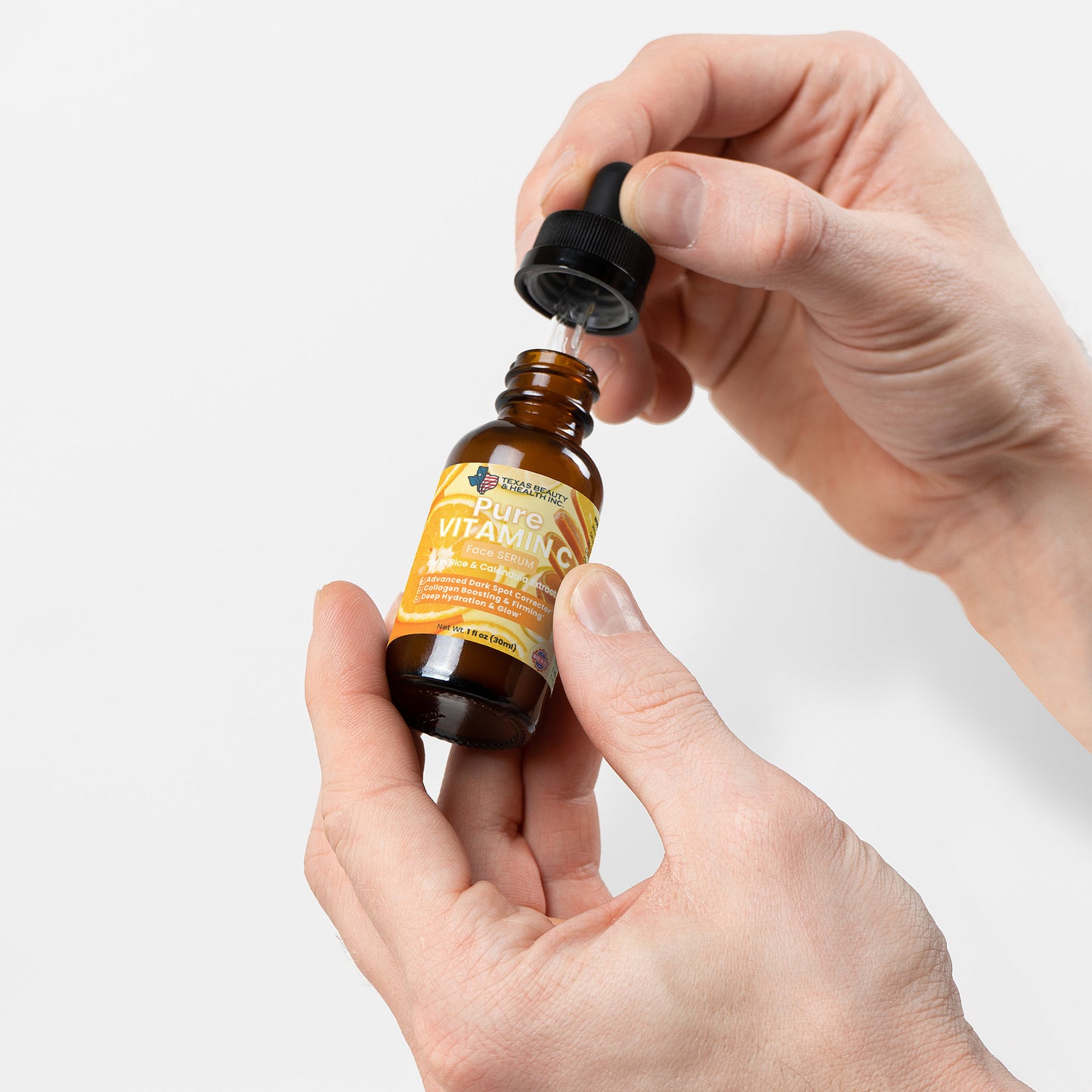 Texas Beauty & Health Triple Vitamin C Serum with Ferulic Acid for Brightening & Dark Spots – 1 oz / 30ml