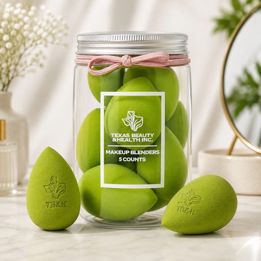Texas Beauty & Health Makeup Sponges, Foundation Blending, Green