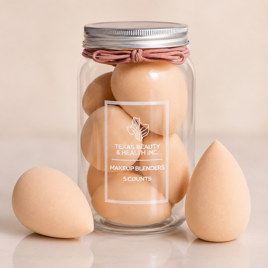 Texas Beauty & Health Makeup Sponges, Foundation Blending, Nude