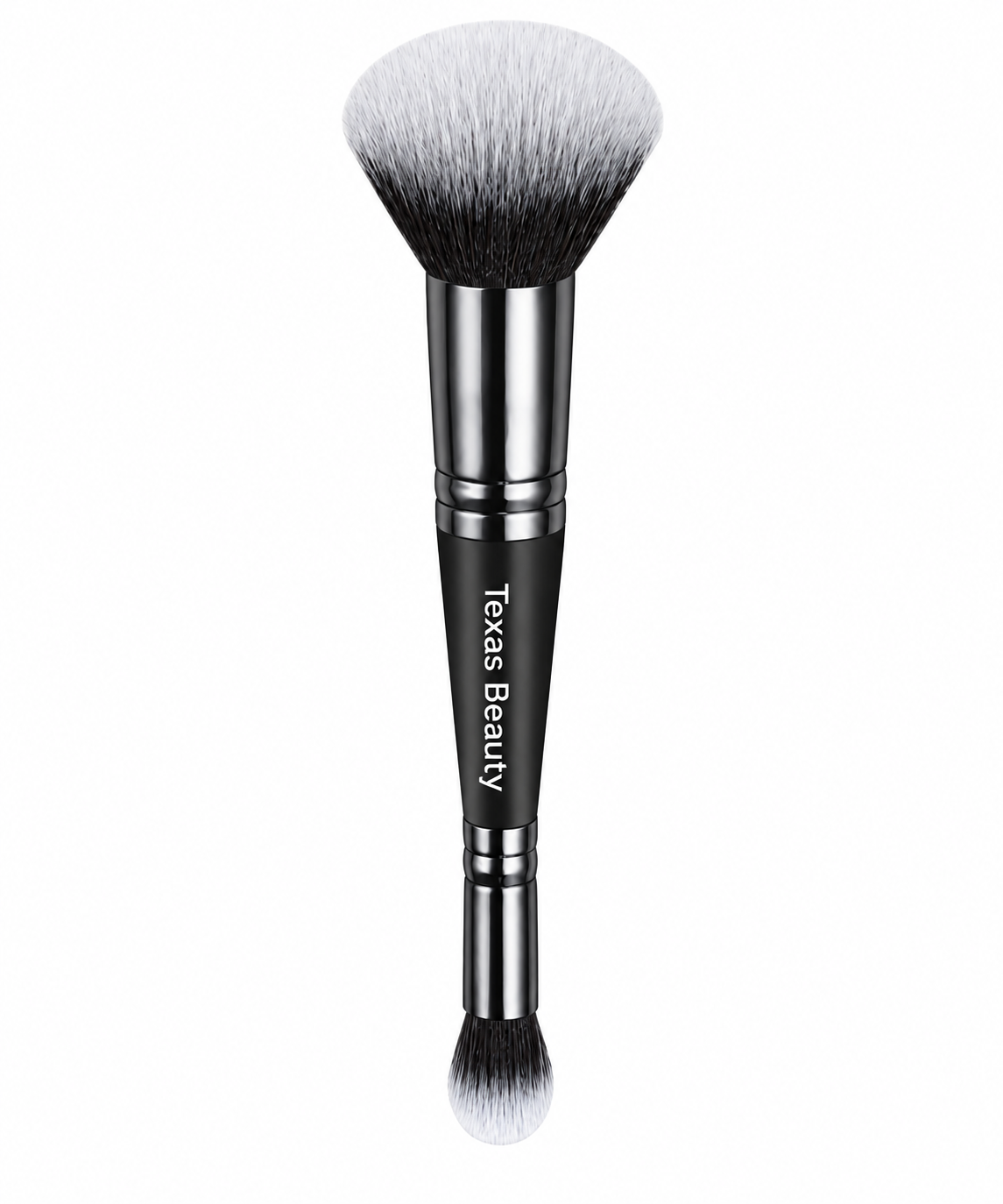 2-in-1 Dual-Ended Foundation & Concealer Makeup Brush – Vegan Blending Brush for Liquid, Cream & Powder | Texas Beauty & Health