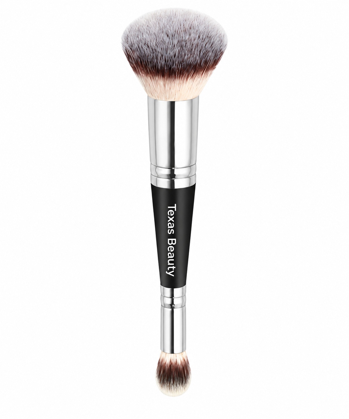 2-in-1 Dual-Ended Foundation & Concealer Makeup Brush – Vegan Blending Brush for Liquid, Cream & Powder | Texas Beauty & Health
