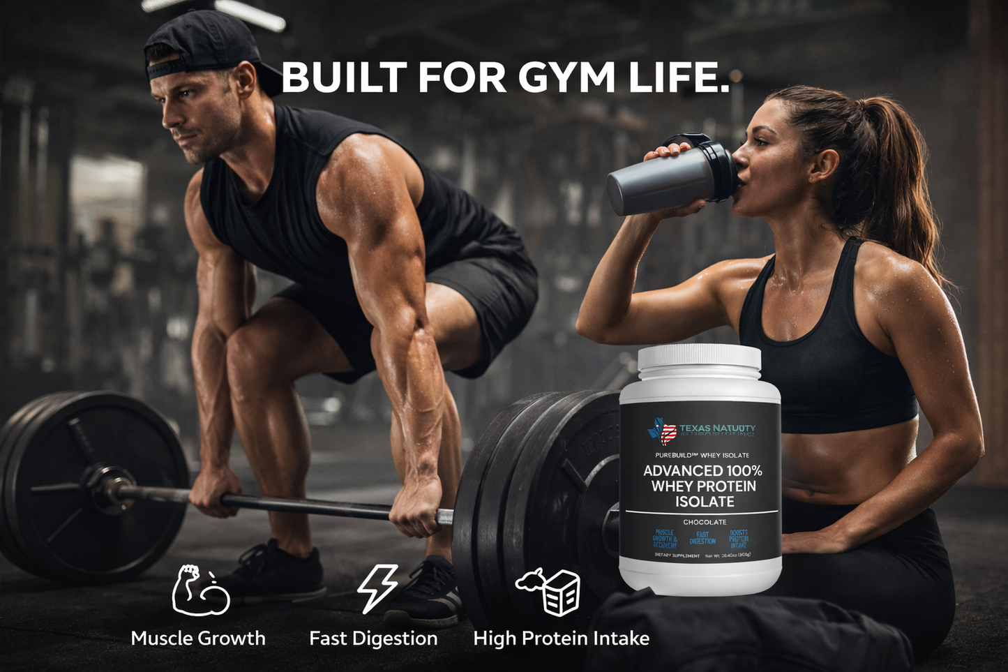 Advanced 100% Chocolate Protein for Muscle Recovery & Strength
