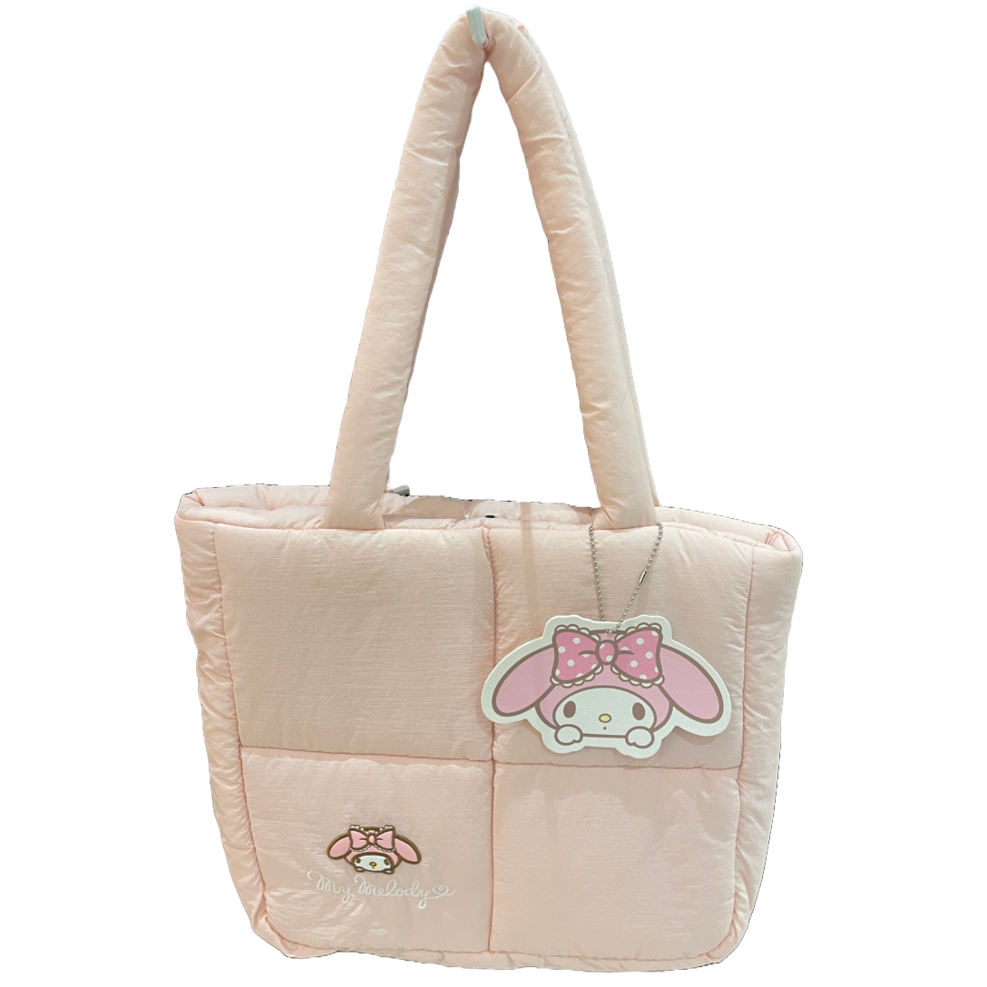 White Hello Kitty Shoulder Purse | Pink My Melody Shoulder Purse with Character Charm