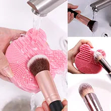 Multi Function make up brush cleaner tool High quality silicone make up brush cleaner and dryer holder for make up brushes set