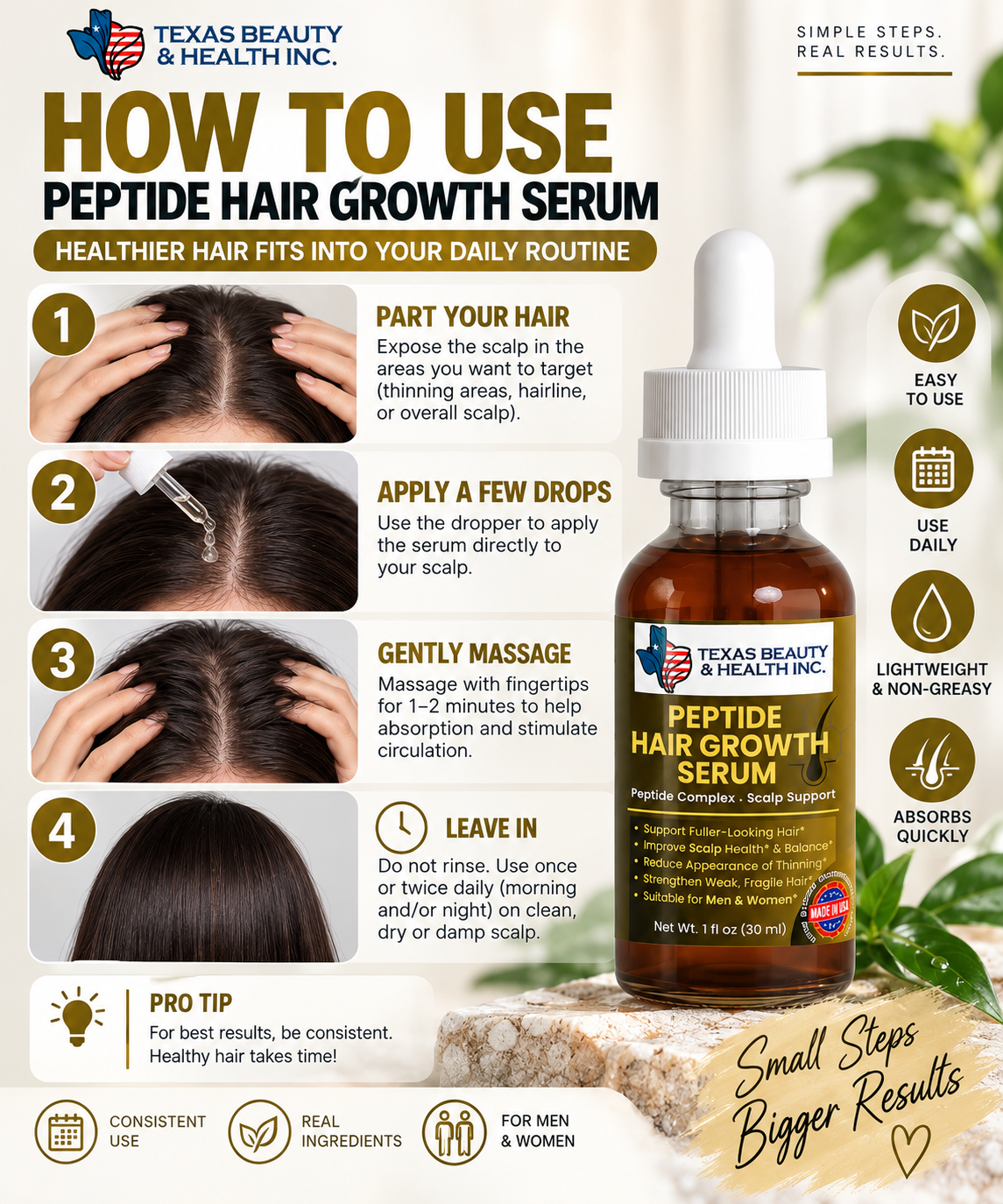 Peptide Hair Growth Serum