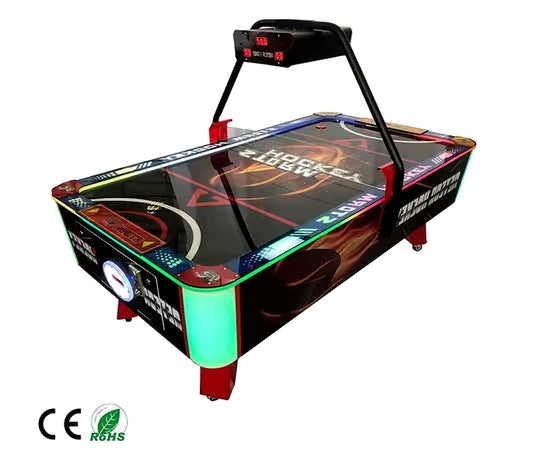 Coin operated game machine air hockey