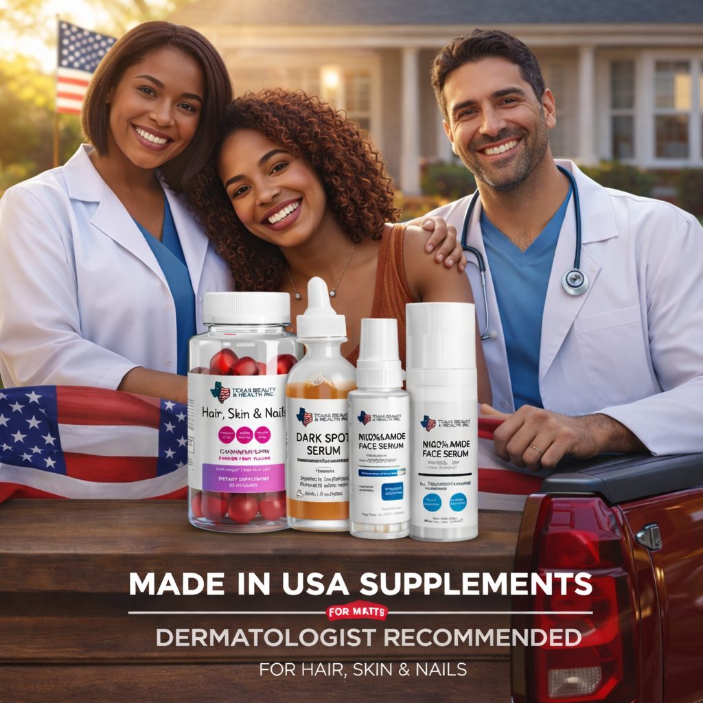 Supplement made in usa, hair skin and nails gummies made in usa