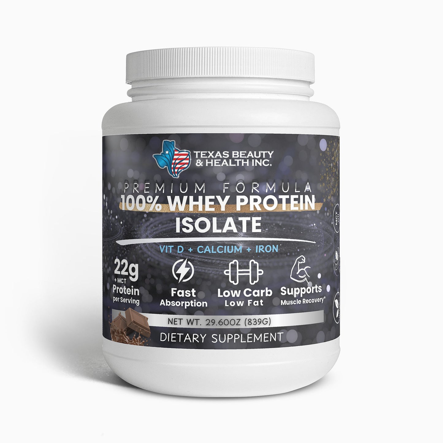 Advanced 100% Chocolate Protein for Muscle Recovery & Strength